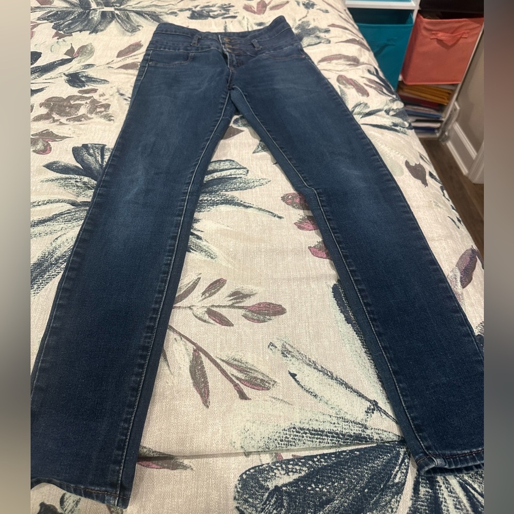 Refuge Dark Blue Skinny Jeans